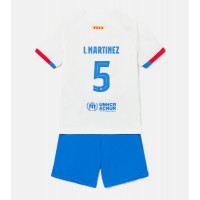 Maglie da calcio Barcelona Inigo Martinez #5 Seconda Maglia Bambino 2023-24 Manica Corta (+ Pantaloni corti)